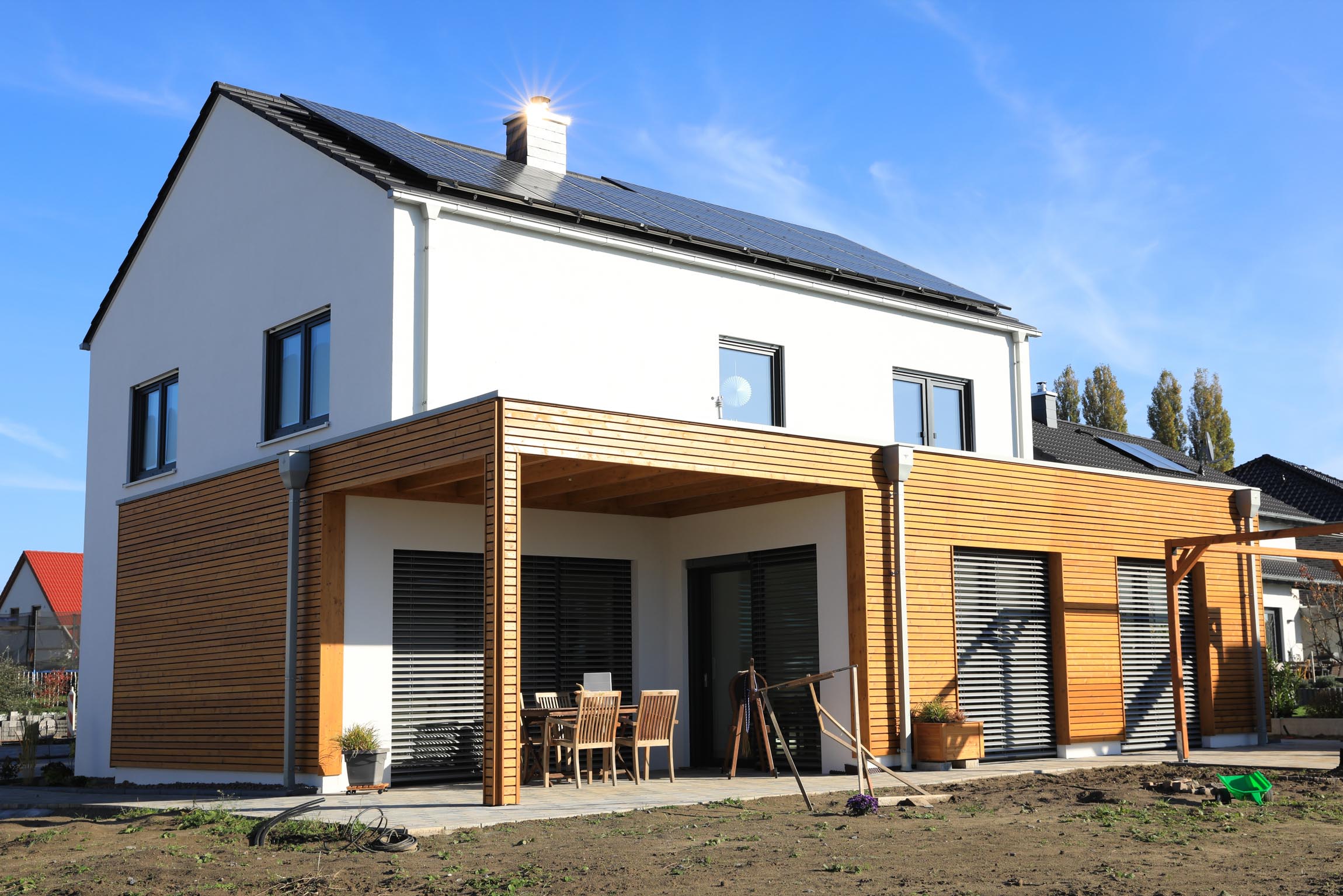 New build single family house in MÃ¼nsterland, Westphalia, Germany, 10-31-2021